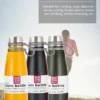 Garrafa de água isolada para esportes ao ar livre, corda portátil de alta qualidade, reutilizável, ecológica, em várias capacidades - Image 2