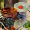 Colorful Heat Resistant Glass Ice Cream Bowl Cute Japanese-Style Yoghurt Soup Fruit Bowl Tableware for Home Use - Image 2