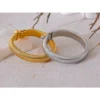 JINYOU 2683 Aço Inoxidável Elástico Grosso Pulseira De Metal Declaração CZ Popular Moda Unisex Jóias Homens Mulheres À Prova D 'Água - Image 2