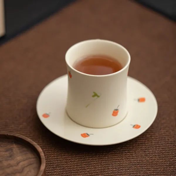 Creative Summer Fresh Flower Ceramic Cups Cute Girl Mug for Office Couple Tea Coffee Mug